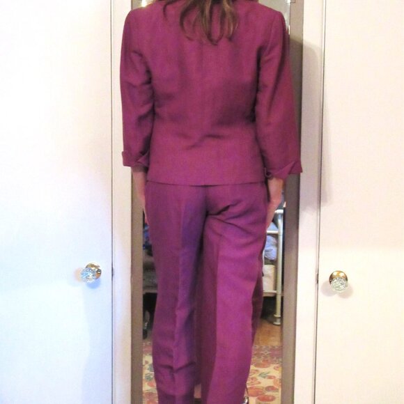 LOVELY ELEGANT VINTAGE TRISTAN & ISEUT PANTS & JACKET SET - Picture 3 of 7